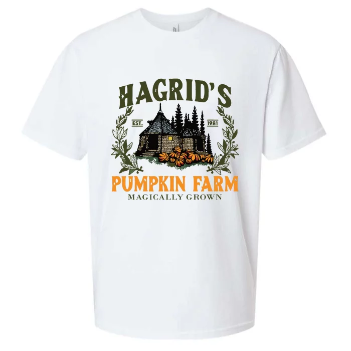 Retro Fall HagridS Pumpkin Farm Patch Autumn Pumpkin Garden Sueded Cloud Jersey T-Shirt