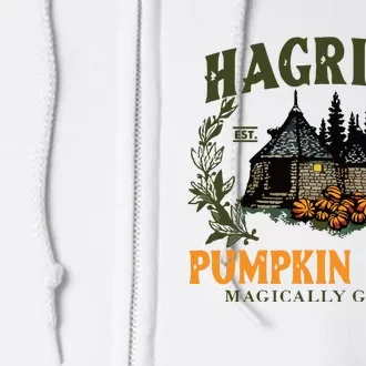 Retro Fall HagridS Pumpkin Farm Patch Autumn Pumpkin Garden Full Zip Hoodie