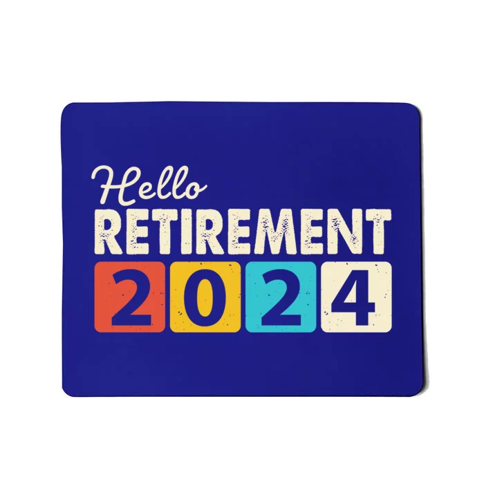 Retro Funny Hello Retiret 2024 Gift Mousepad