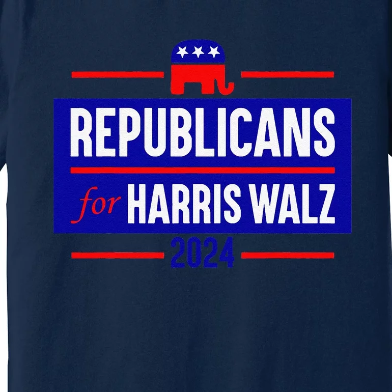 Republicans For Harris Walz Kamala Harris For President 2024 Premium T-Shirt