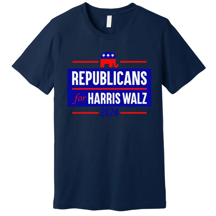 Republicans For Harris Walz Kamala Harris For President 2024 Premium T-Shirt