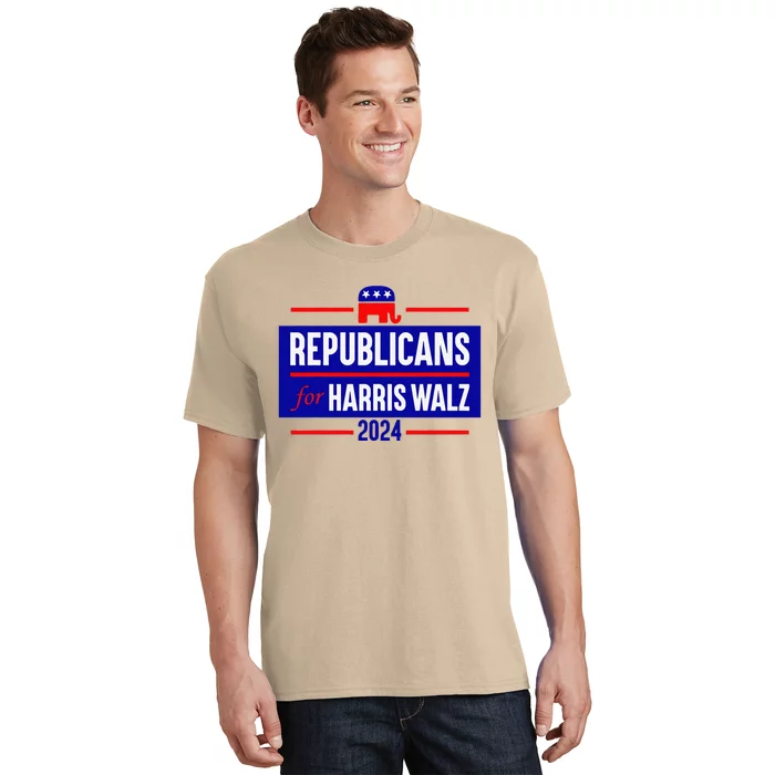 Republicans For Harris Walz Kamala Harris For President 2024 T-Shirt