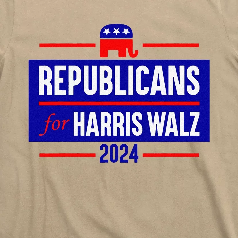 Republicans For Harris Walz Kamala Harris For President 2024 T-Shirt