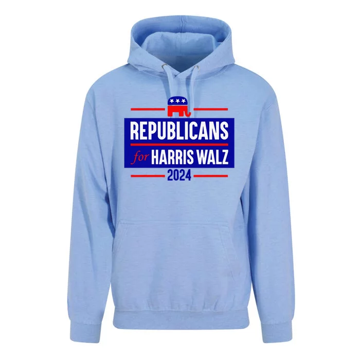 Republicans For Harris Walz Kamala Harris For President 2024 Unisex Surf Hoodie