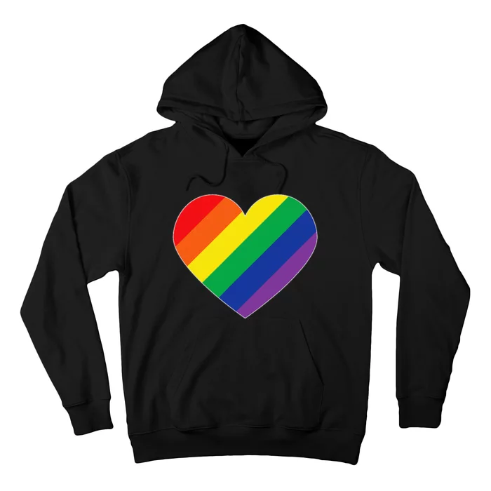 Rainbow Flag Heart Hoodie