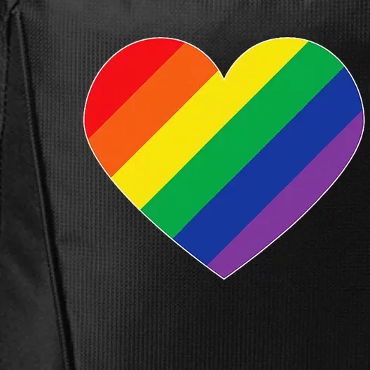 Rainbow Flag Heart City Backpack