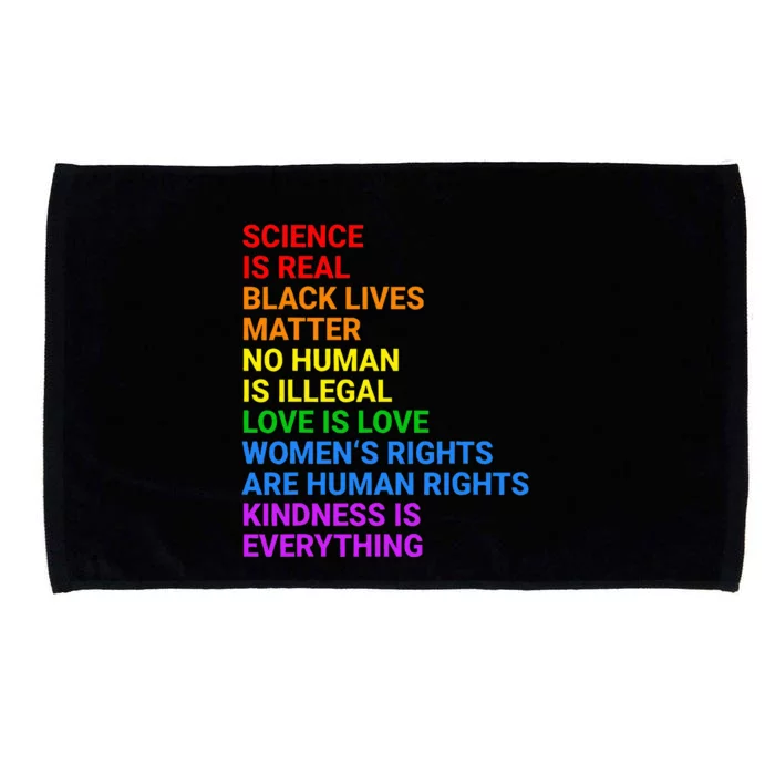 Rainbow Flag Human Rights & Gay Rights LGBTQ+ Pride Microfiber Hand Towel