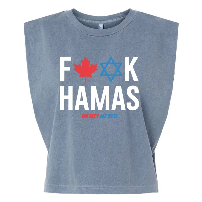 Rebelnews Fuck Hamas Garment-Dyed Women's Muscle Tee