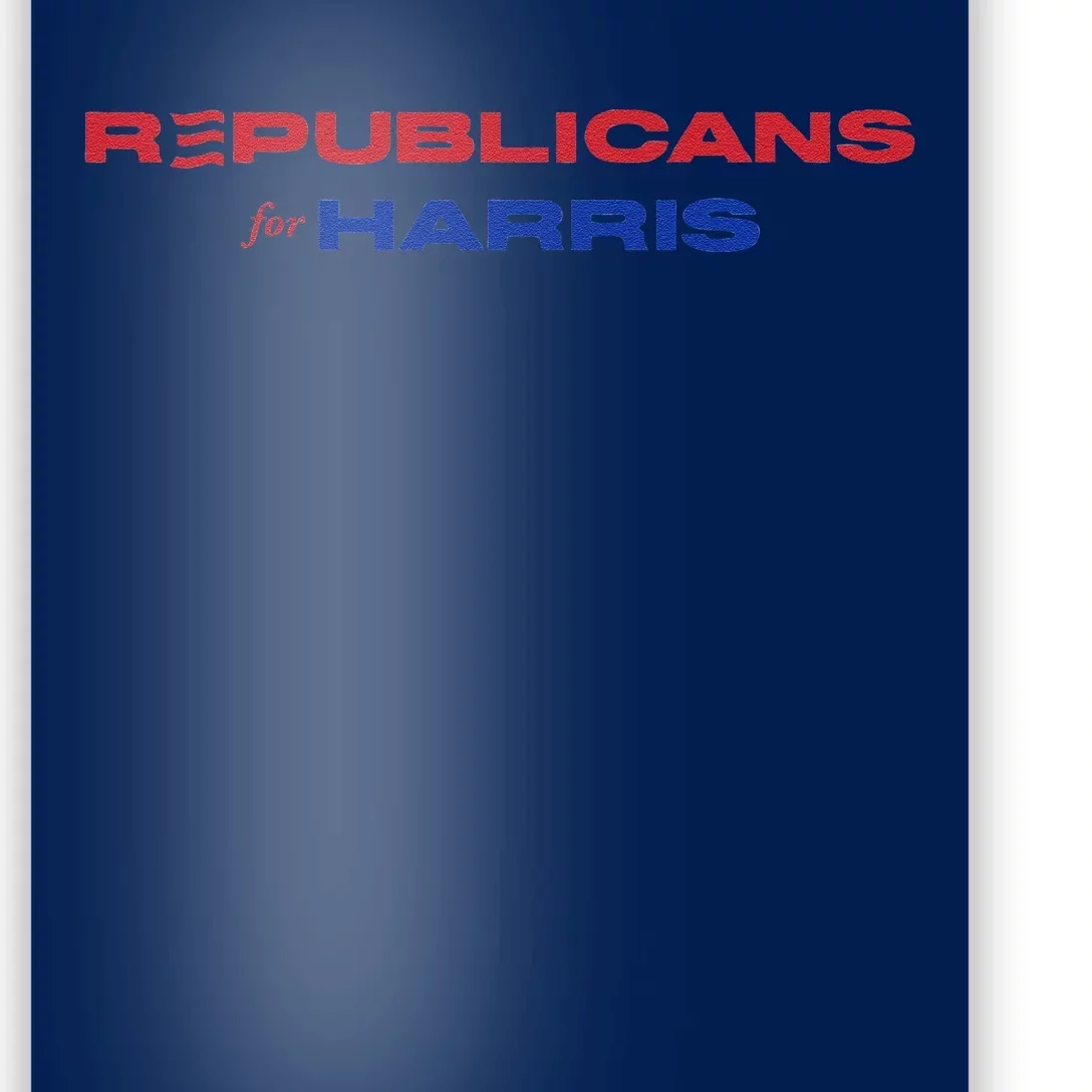 Republicans For Harris Walz Funding Campaign President 2024 Poster