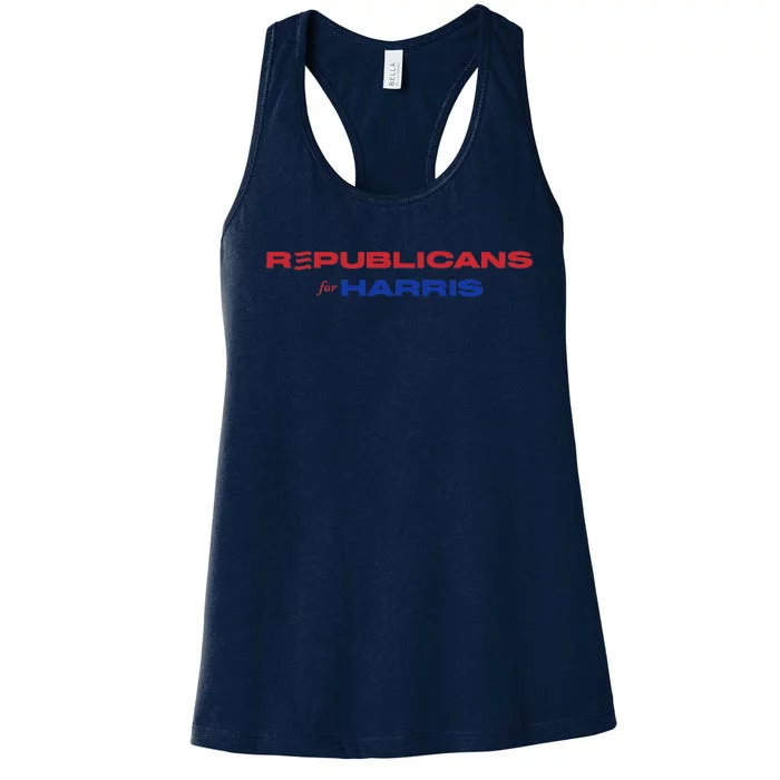 Republicans For Harris Walz Funding Campaign President 2024 Women's Racerback Tank