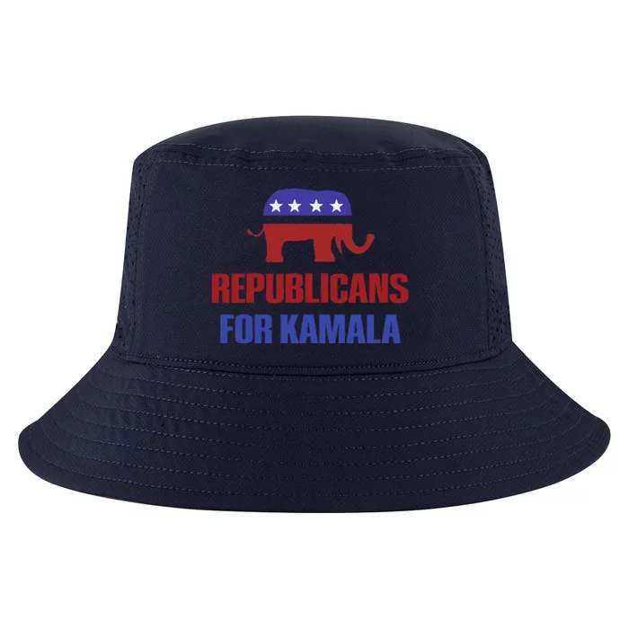 Republicans For Harris 2024 President Funding For The People Cool Comfort Performance Bucket Hat