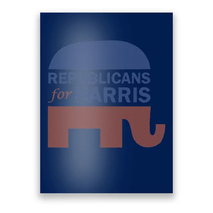 Republican For Harris Walz President Campaign Funding 2024 Poster