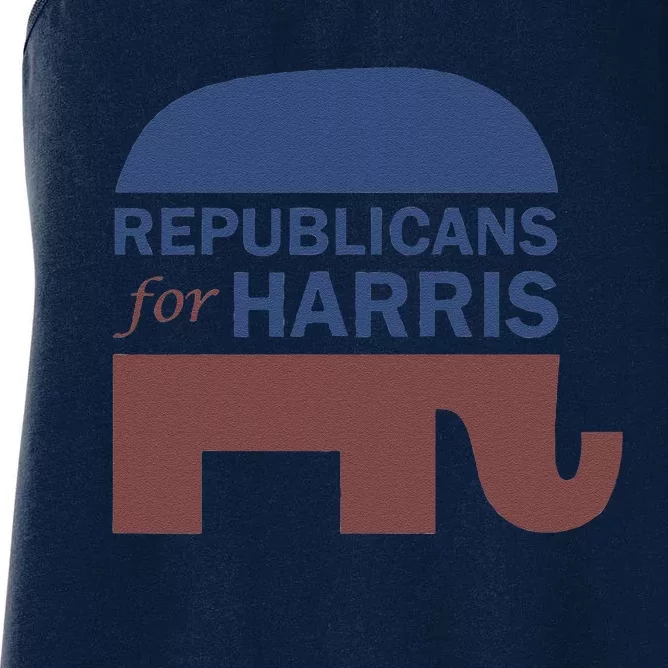 Republican For Harris Walz President Campaign Funding 2024 Women's Racerback Tank