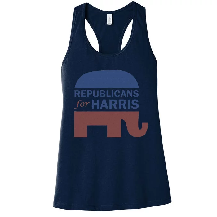 Republican For Harris Walz President Campaign Funding 2024 Women's Racerback Tank