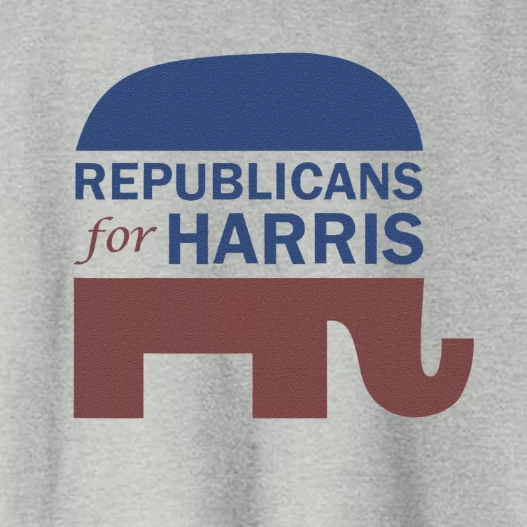 Republican For Harris Walz President Campaign Funding 2024 Women's Crop Top Tee