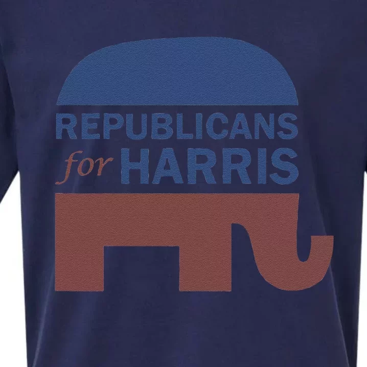 Republican For Harris Walz President Campaign Funding 2024 Sueded Cloud Jersey T-Shirt