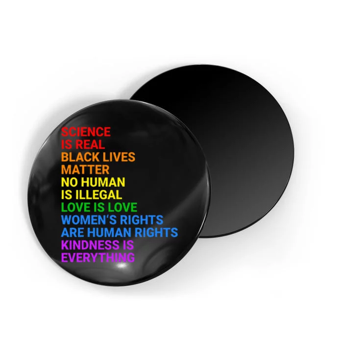 Rainbow Flag Human Rights & Gay Rights Lgbtq+ Pride Magnet