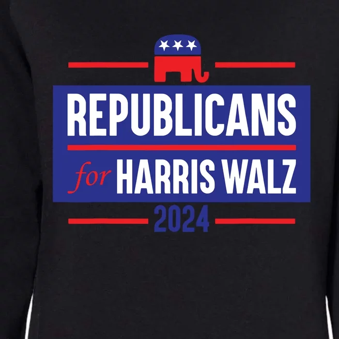 Republicans For Harris Walz Kamala Harris For President 2024 Womens California Wash Sweatshirt