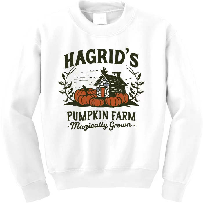 Retro Fall HagridS Pumpkin Farm Patch Autumn Pumpkin Garden Kids Sweatshirt