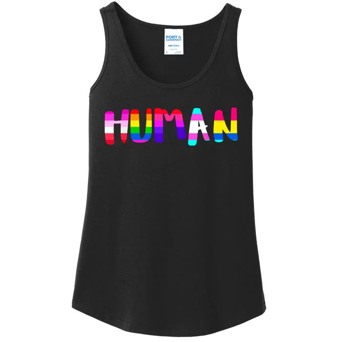 Rainbow Flag Human Rights Gay Rights Lgbtq Pride Month Ladies Essential Tank