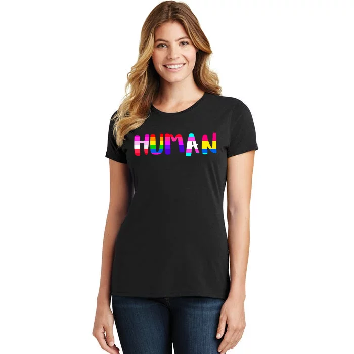 Rainbow Flag Human Rights Gay Rights Lgbtq Pride Month Women's T-Shirt