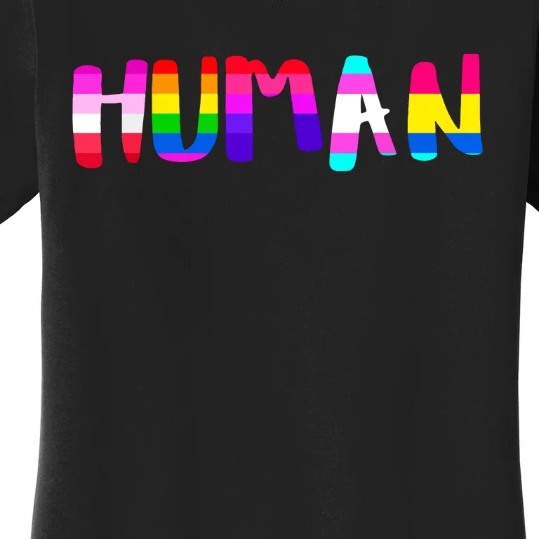 Rainbow Flag Human Rights Gay Rights Lgbtq Pride Month Women's T-Shirt