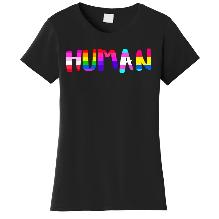 Rainbow Flag Human Rights Gay Rights Lgbtq Pride Month Women's T-Shirt