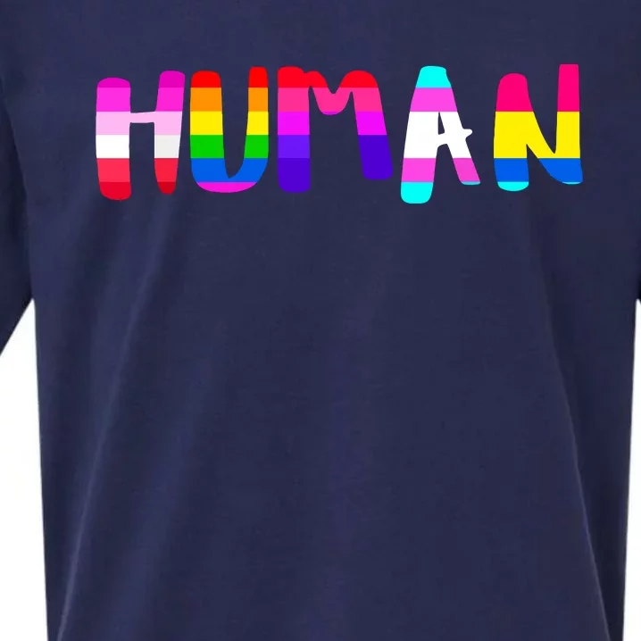 Rainbow Flag Human Rights Gay Rights Lgbtq Pride Month Sueded Cloud Jersey T-Shirt