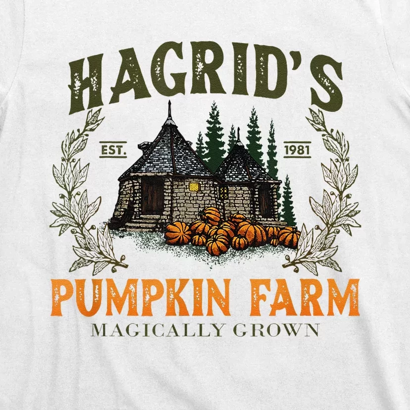 Retro Fall HagridS Pumpkin Farm Patch Autumn Pumpkin Garden T-Shirt