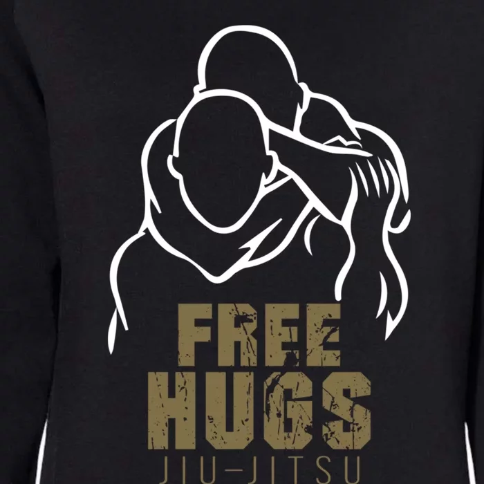 Retro Free Hugs Wrestling Judo Jiu Jitsu Funny Free Dad Hugs Funny Gift Womens California Wash Sweatshirt