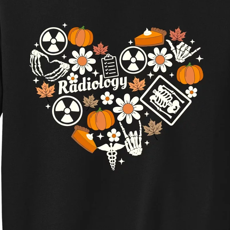 Radiology Fall Heart Xray Tech Autumn Pumpkin Thanksgiving Sweatshirt