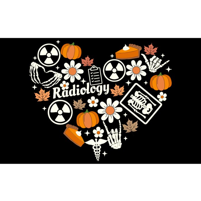 Radiology Fall Heart Xray Tech Autumn Pumpkin Thanksgiving Bumper Sticker