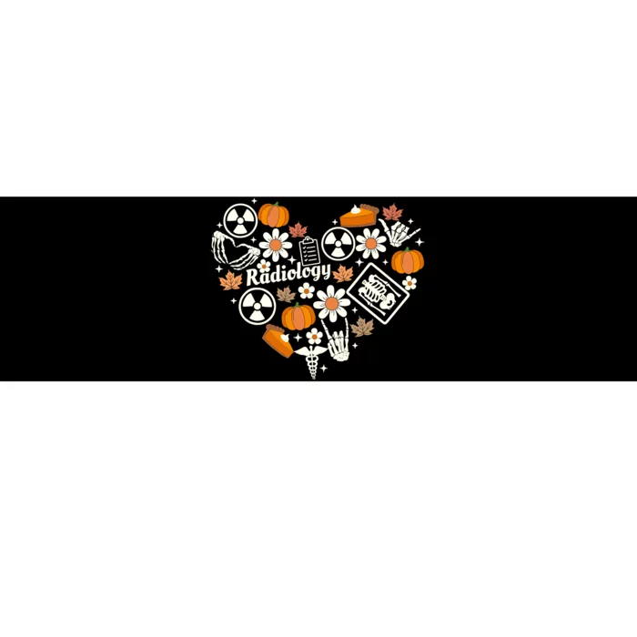 Radiology Fall Heart Xray Tech Autumn Pumpkin Thanksgiving Bumper Sticker