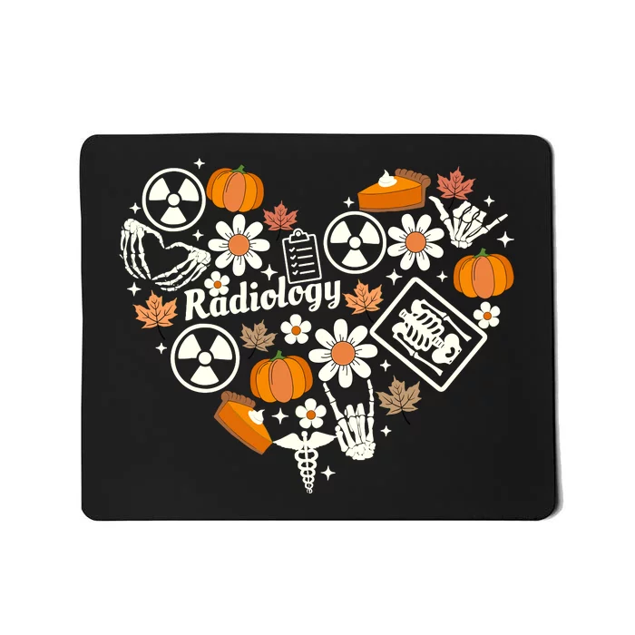 Radiology Fall Heart Xray Tech Autumn Pumpkin Thanksgiving Mousepad