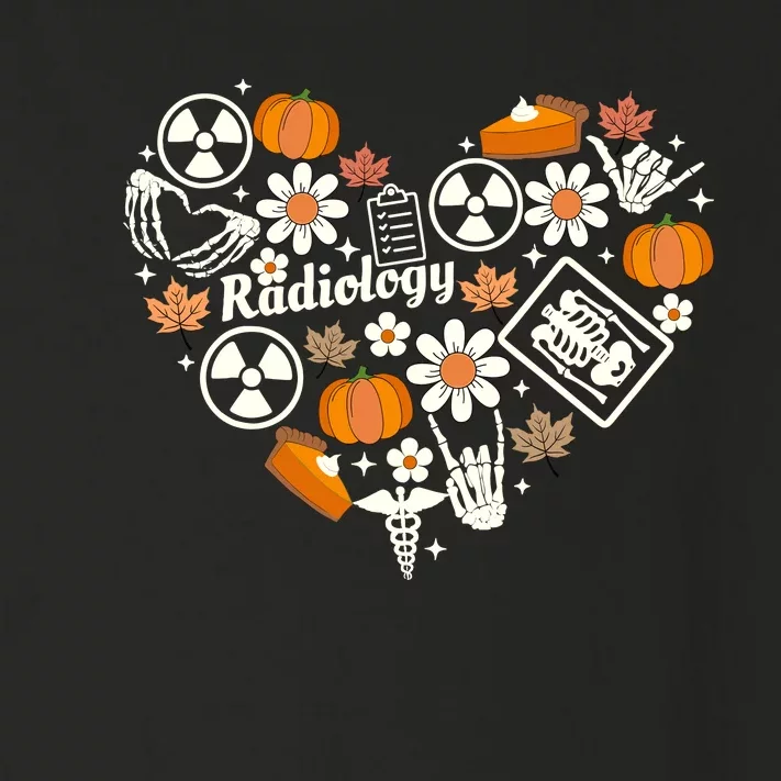 Radiology Fall Heart Xray Tech Autumn Pumpkin Thanksgiving Toddler Long Sleeve Shirt