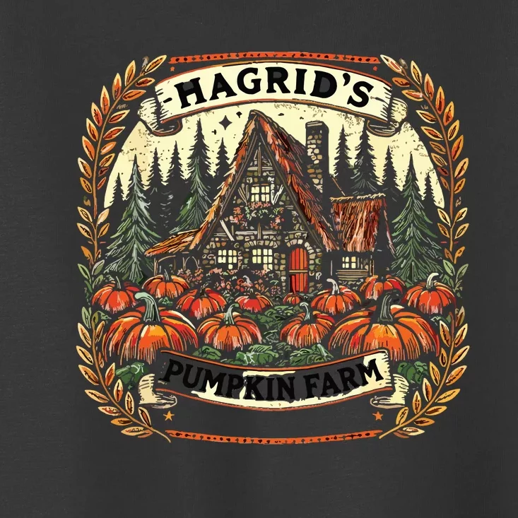 Retro Fall HagridS Pumpkin Farm Patch Autumn Fall HagridS Toddler T-Shirt