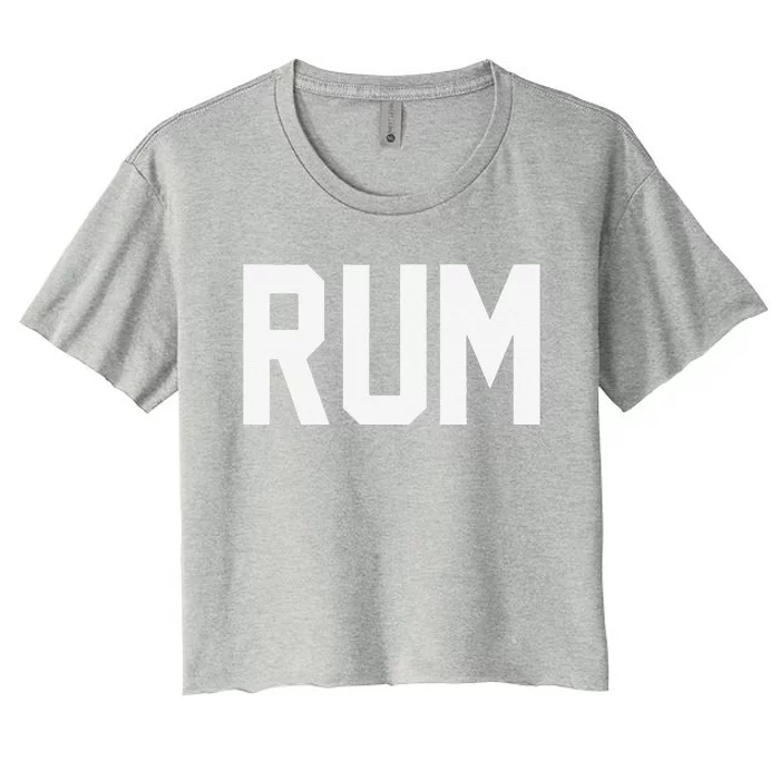 Rum For Halloween Couples Costume Rum And Cola Women's Crop Top Tee