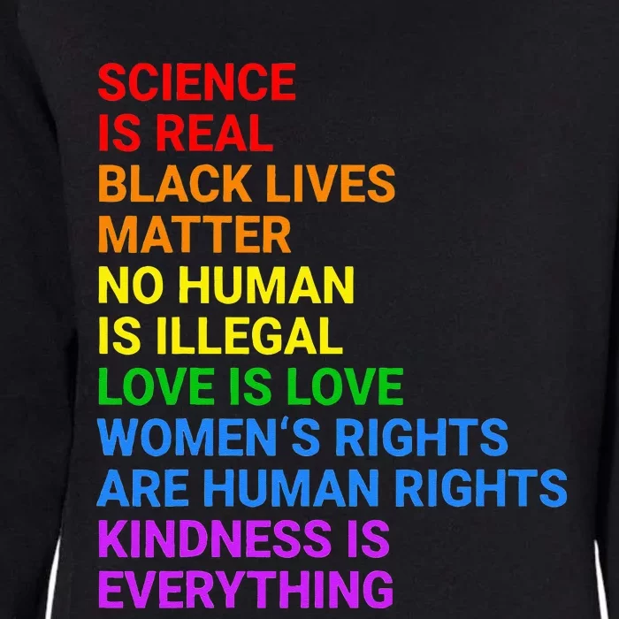 Rainbow Flag Human Rights Wo & Gay Rights LGBTQ+ Pride Womens California Wash Sweatshirt