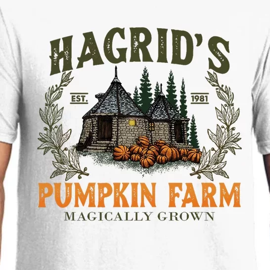 Retro Fall HagridS Pumpkin Farm Patch Autumn Pumpkin Garden Pajama Set