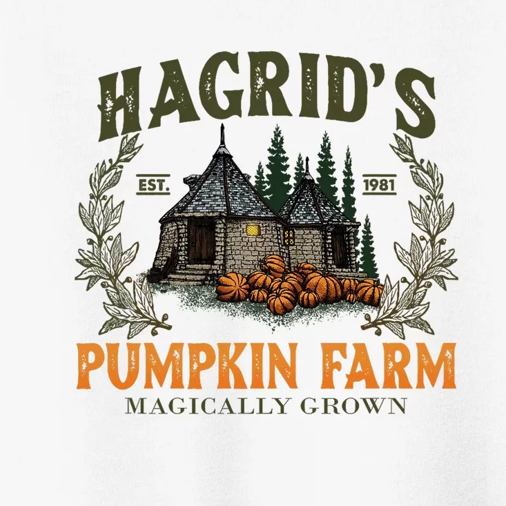 Retro Fall HagridS Pumpkin Farm Patch Autumn Pumpkin Garden Toddler T-Shirt