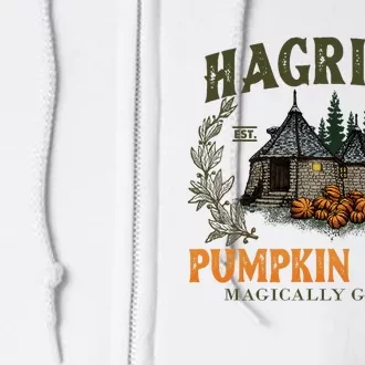 Retro Fall HagridS Pumpkin Farm Patch Autumn Pumpkin Garden Full Zip Hoodie