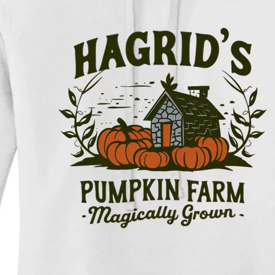 Retro Fall HagridS Pumpkin Farm Patch Autumn Pumpkin Garden Women's Pullover Hoodie