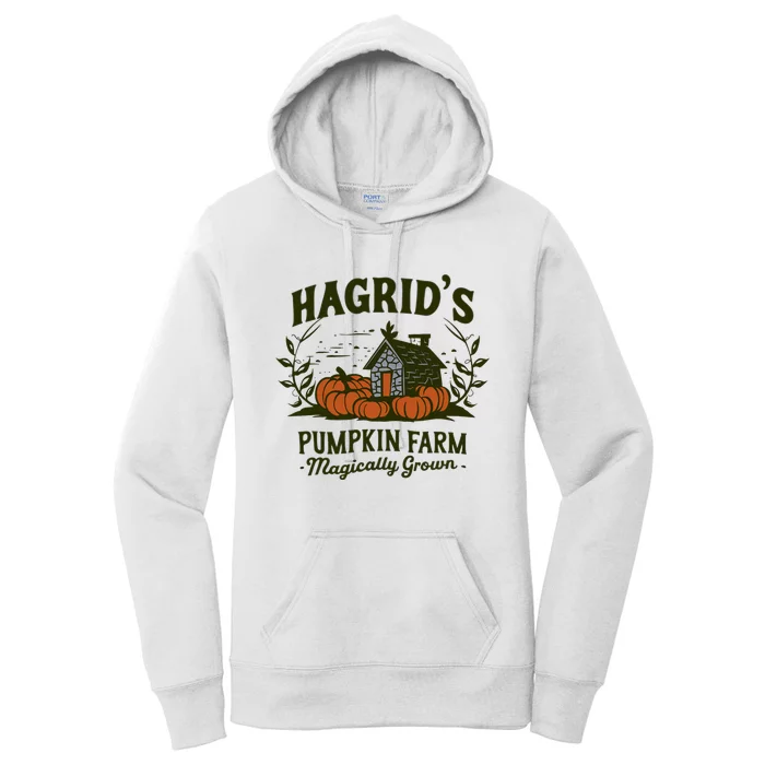 Retro Fall HagridS Pumpkin Farm Patch Autumn Pumpkin Garden Women's Pullover Hoodie