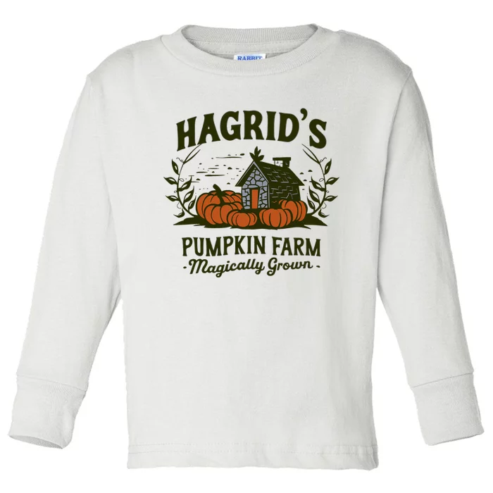 Retro Fall HagridS Pumpkin Farm Patch Autumn Pumpkin Garden Toddler Long Sleeve Shirt