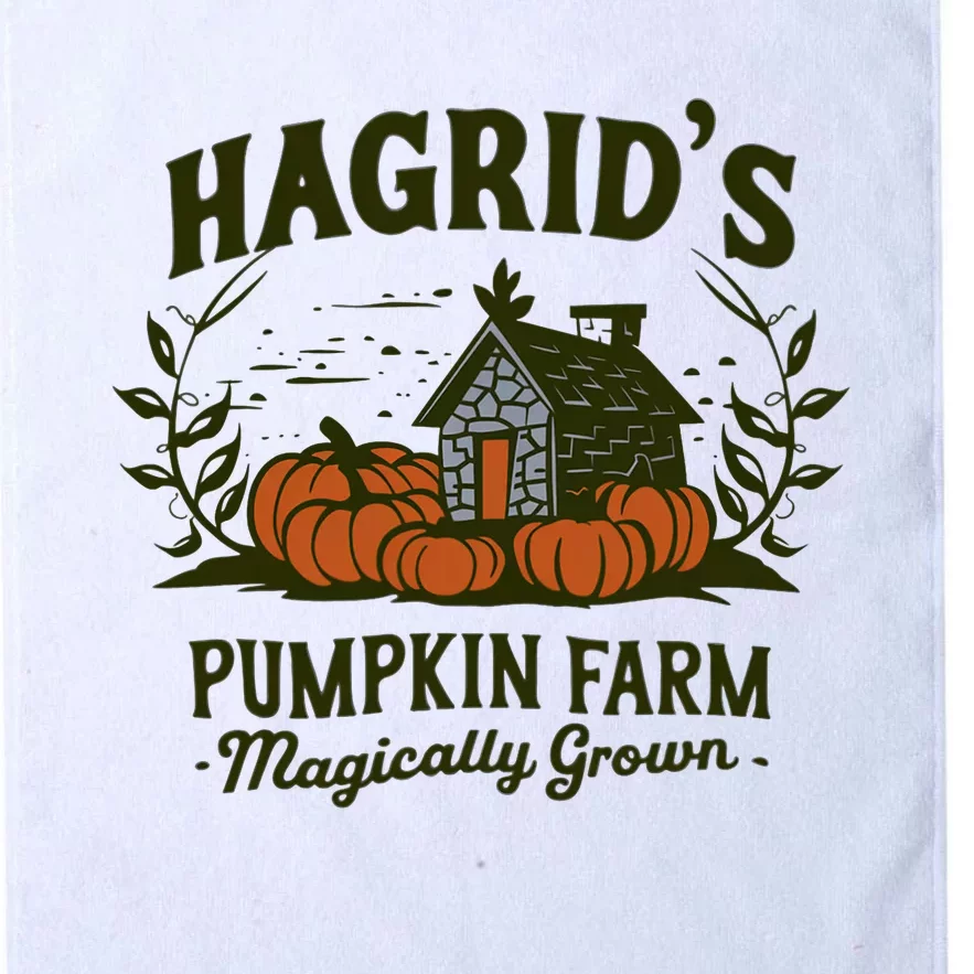 Retro Fall HagridS Pumpkin Farm Patch Autumn Pumpkin Garden Platinum Collection Golf Towel