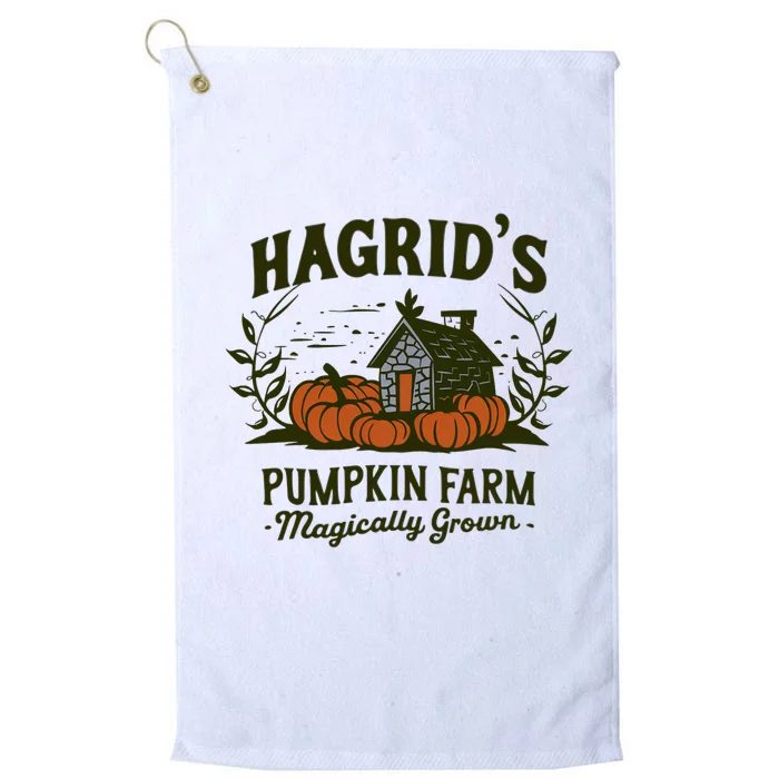 Retro Fall HagridS Pumpkin Farm Patch Autumn Pumpkin Garden Platinum Collection Golf Towel