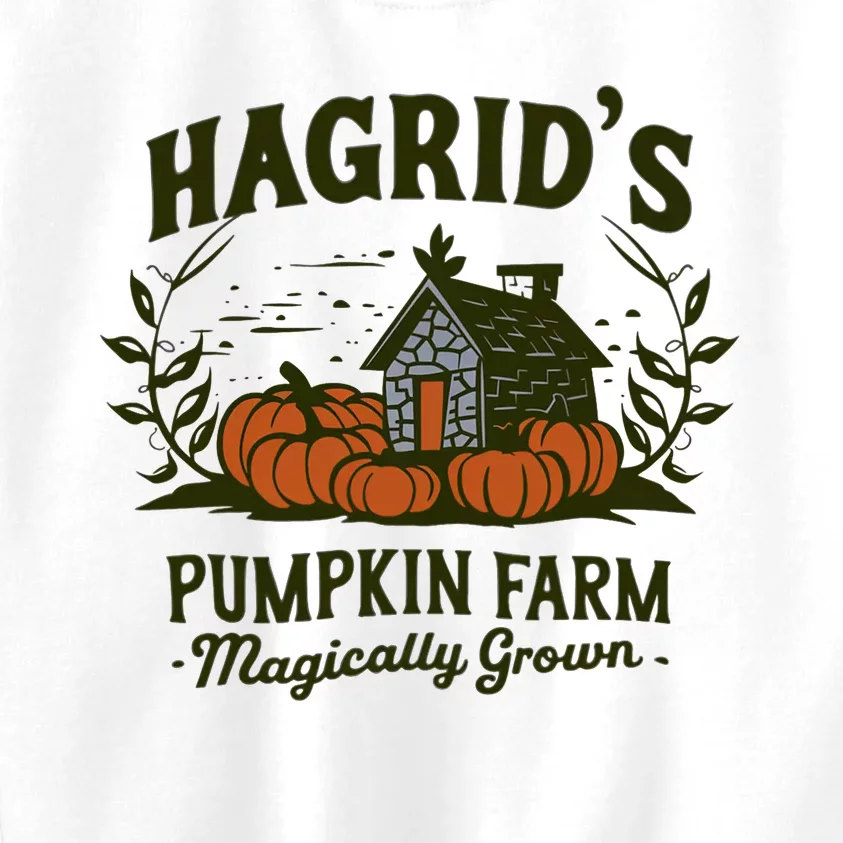 Retro Fall HagridS Pumpkin Farm Patch Autumn Pumpkin Garden Kids Sweatshirt