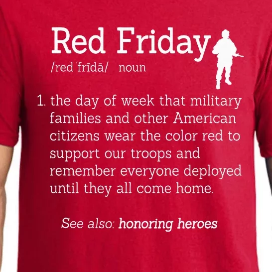 Red Friday Honor Heroes Definition Soldier Pajama Set