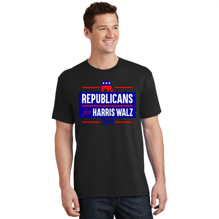 Republicans For Harris Walz Kamala Harris For President 2024 T-Shirt