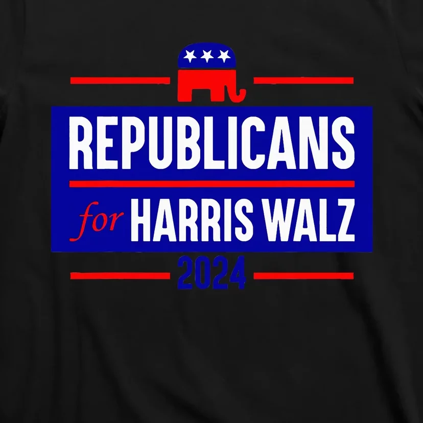 Republicans For Harris Walz Kamala Harris For President 2024 T-Shirt